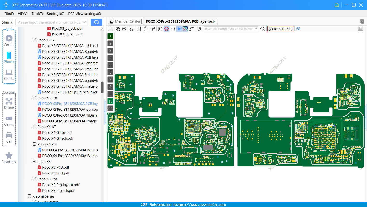 Xiaomi POCO X3Pro-351J20SM0A PCB Layer